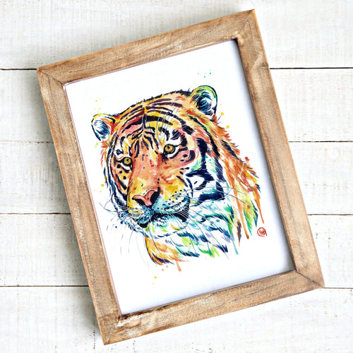 Tiger Watercolor Painting- Samkha