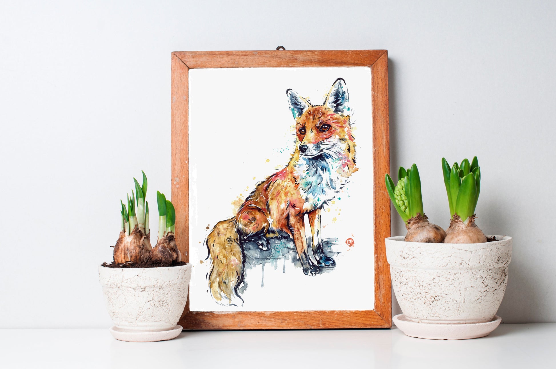 Fox Watercolor Painting - 4