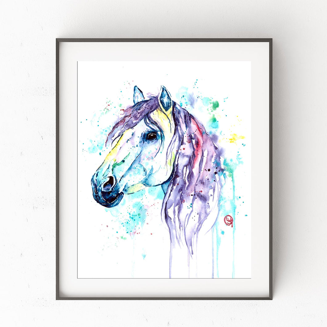 Horse Watercolor Art - 0
