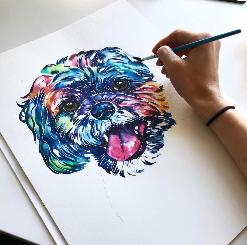 Custom Pet Portrait Dog