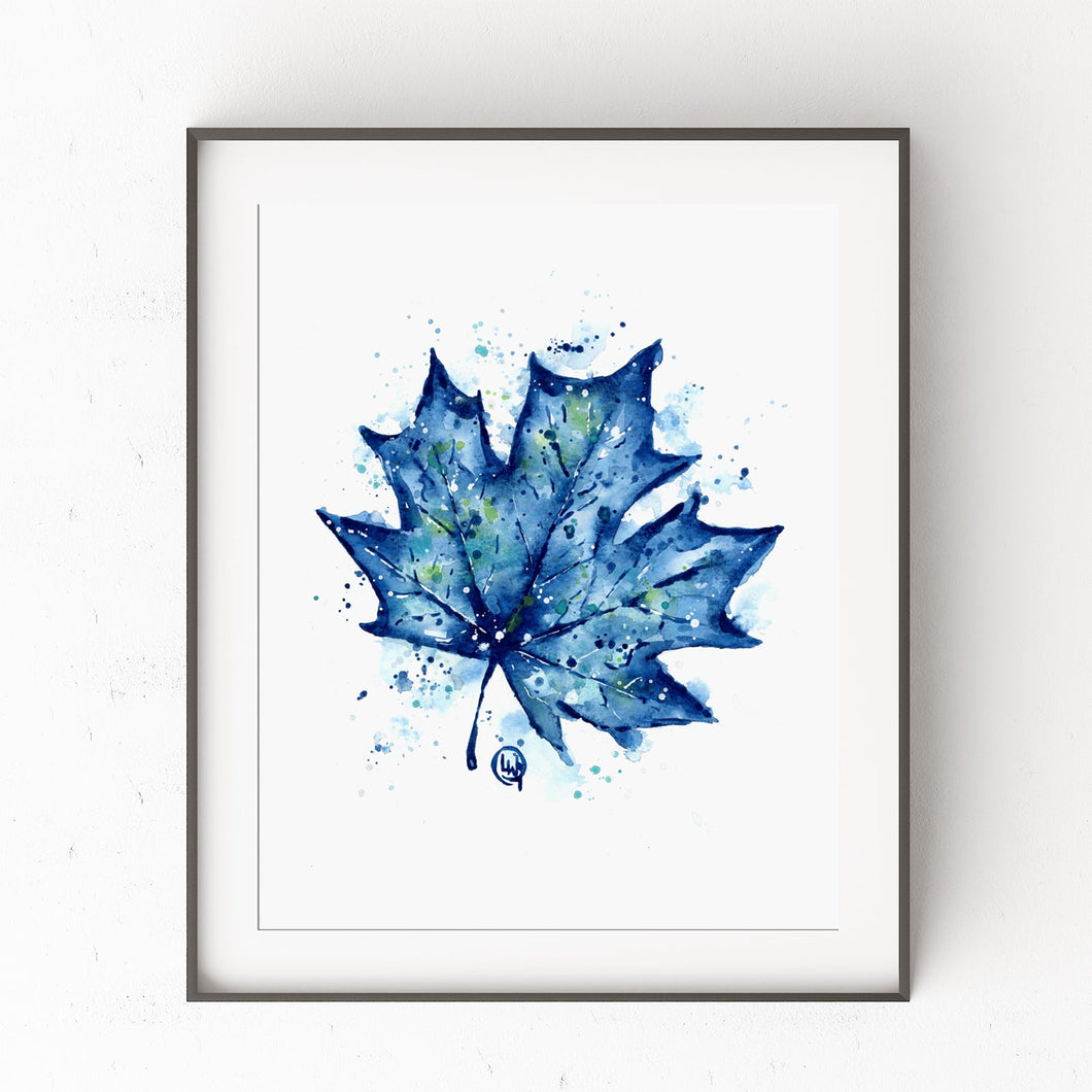 Blue Leaf Art - 0