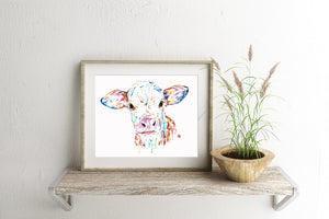 Calf / Baby Cow Art Print - 2