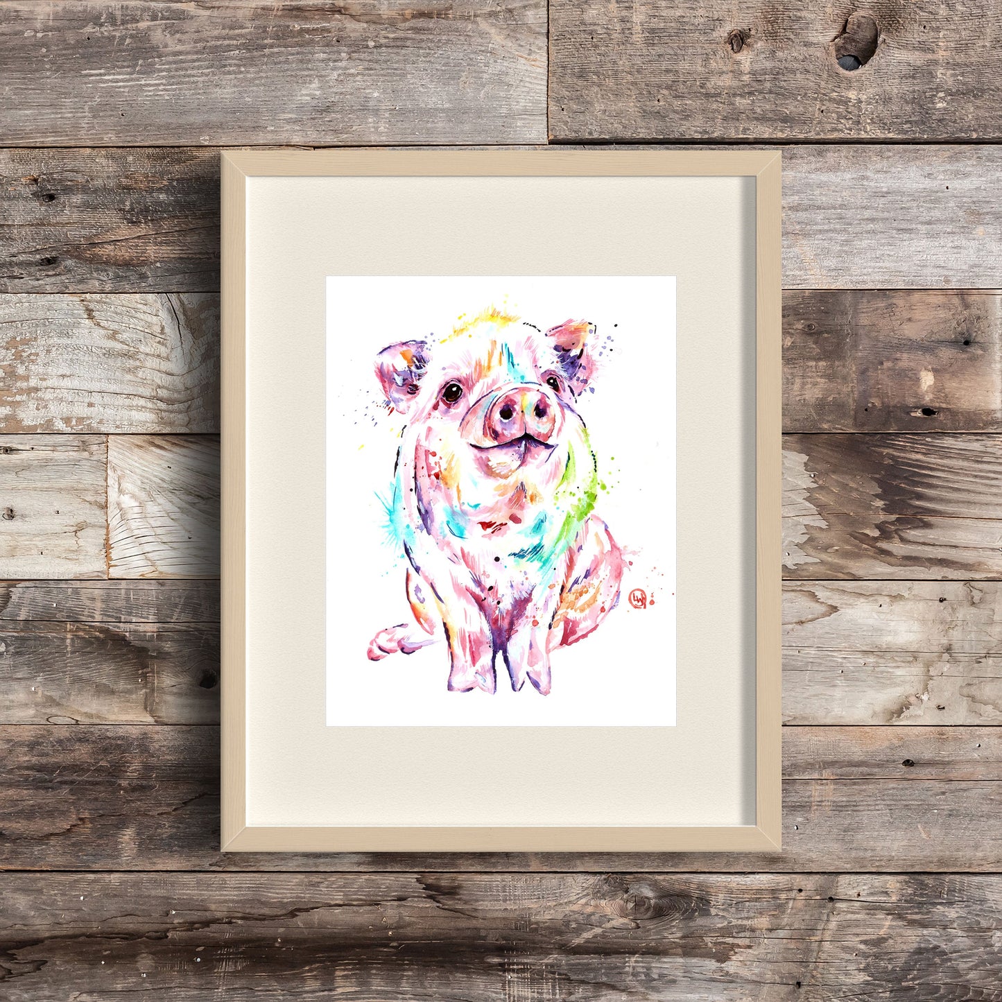Cute Pig Painting - 2