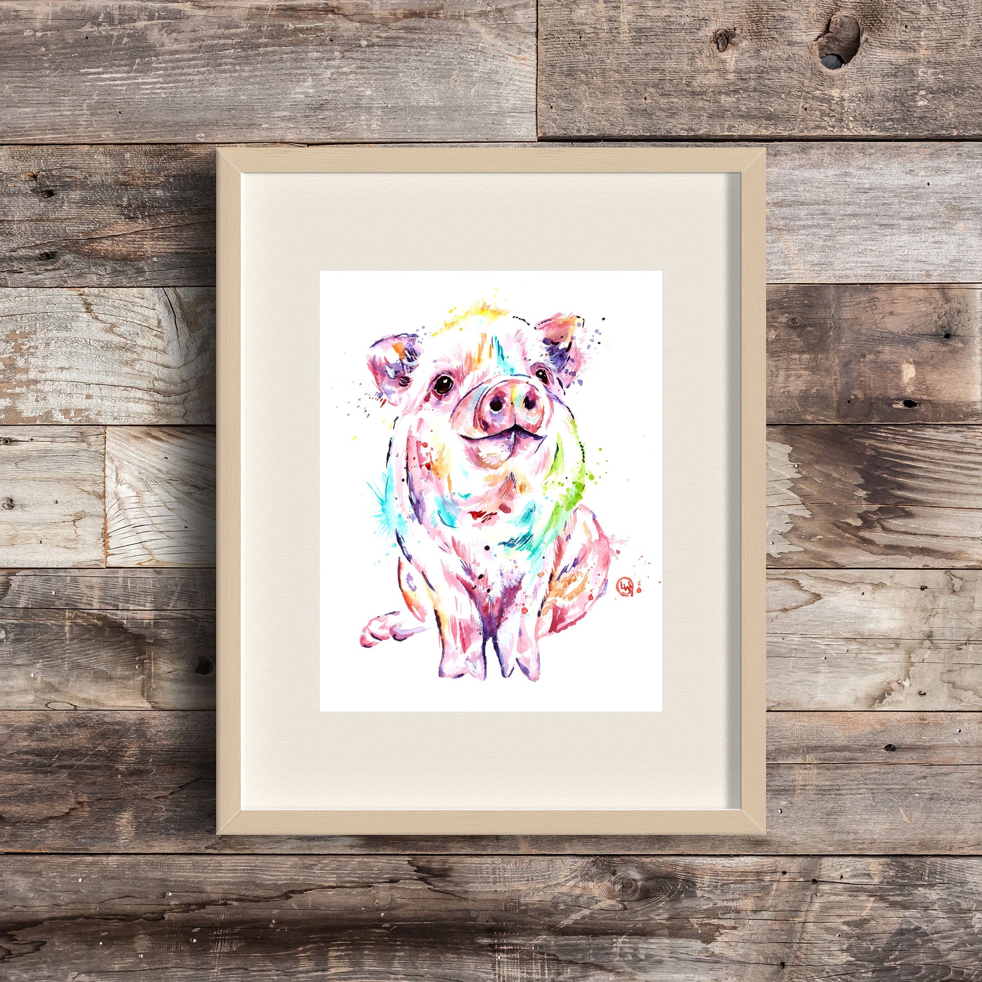 Cute Pig Painting - 2