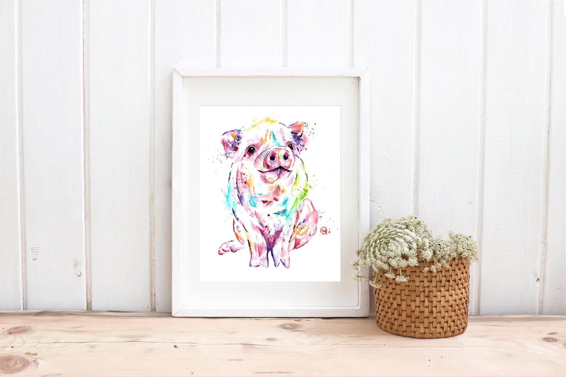 Cute Pig Painting - 3