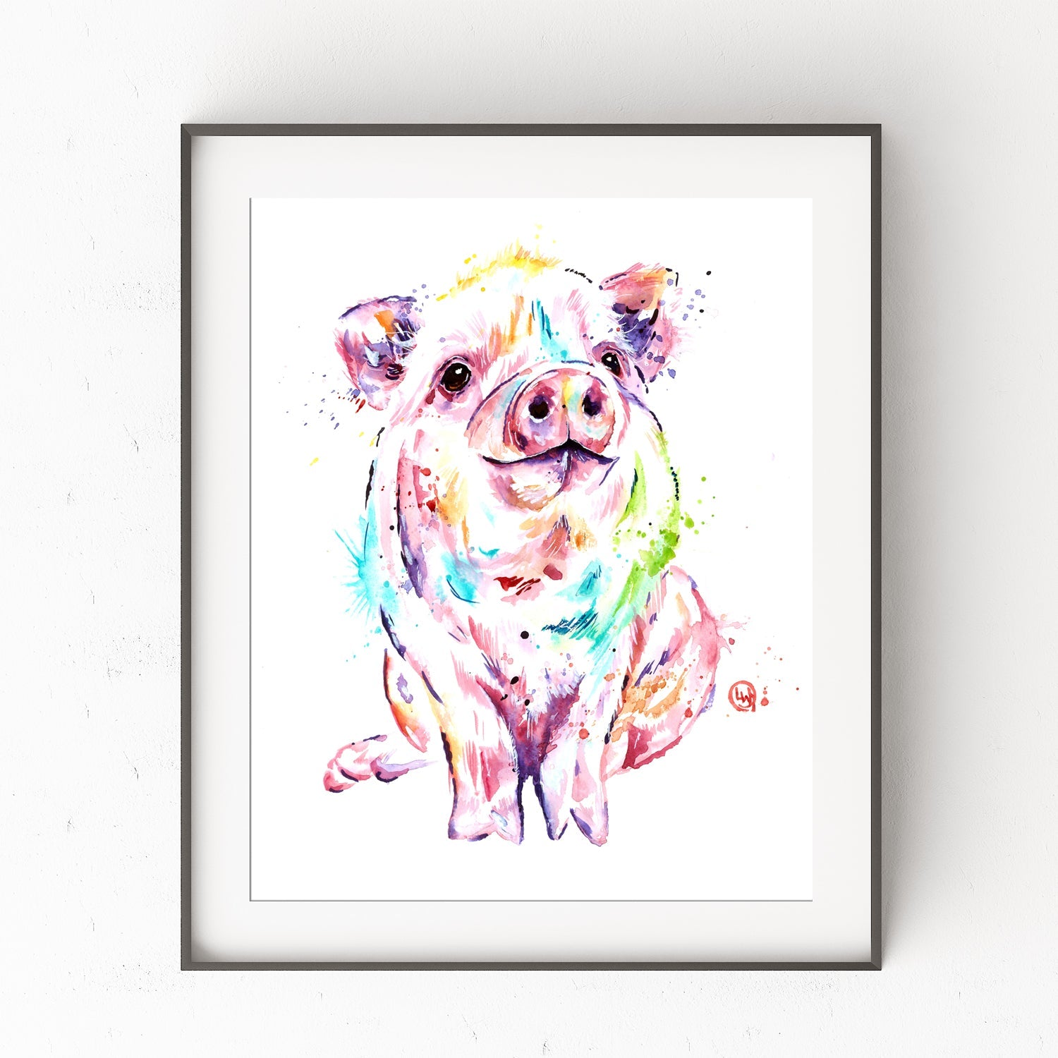 Cute Pig Painting - 0