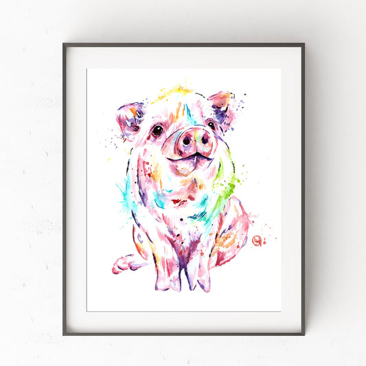 Cute Pig Painting - 0