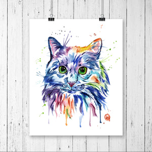 Colorful Cat Art - 1