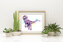 Velociraptor Painting by Whitehouse Art