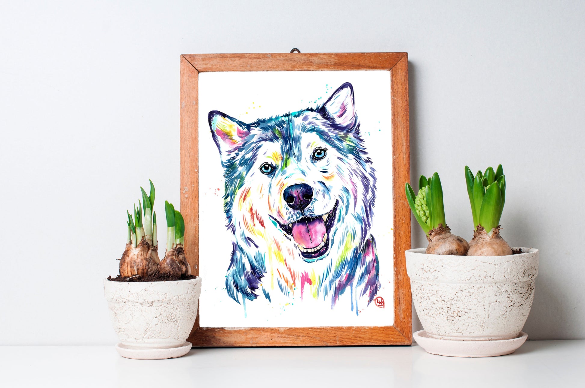 Siberian husky art print - 1