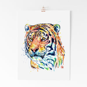 Tiger Watercolor Art - 7