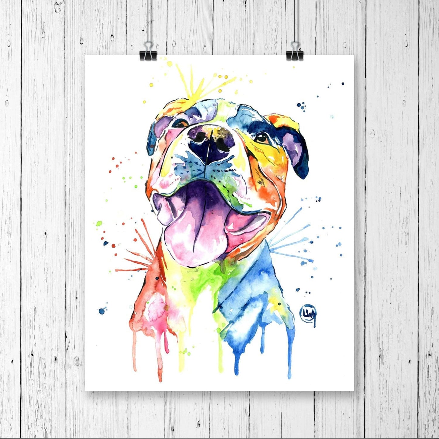 Pit Bull Pet Portrait - 1