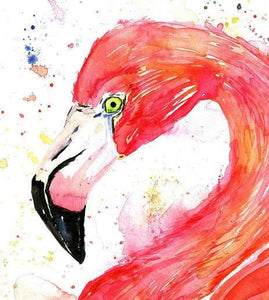 Flamingo Watercolor Art - 3