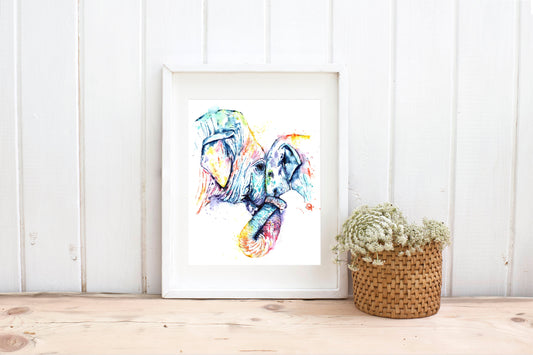 Elephant Painting For A Nursery - 2