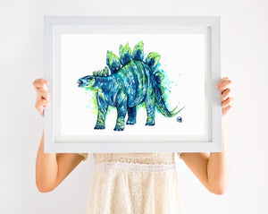 Stegosaurus Art Print - 2