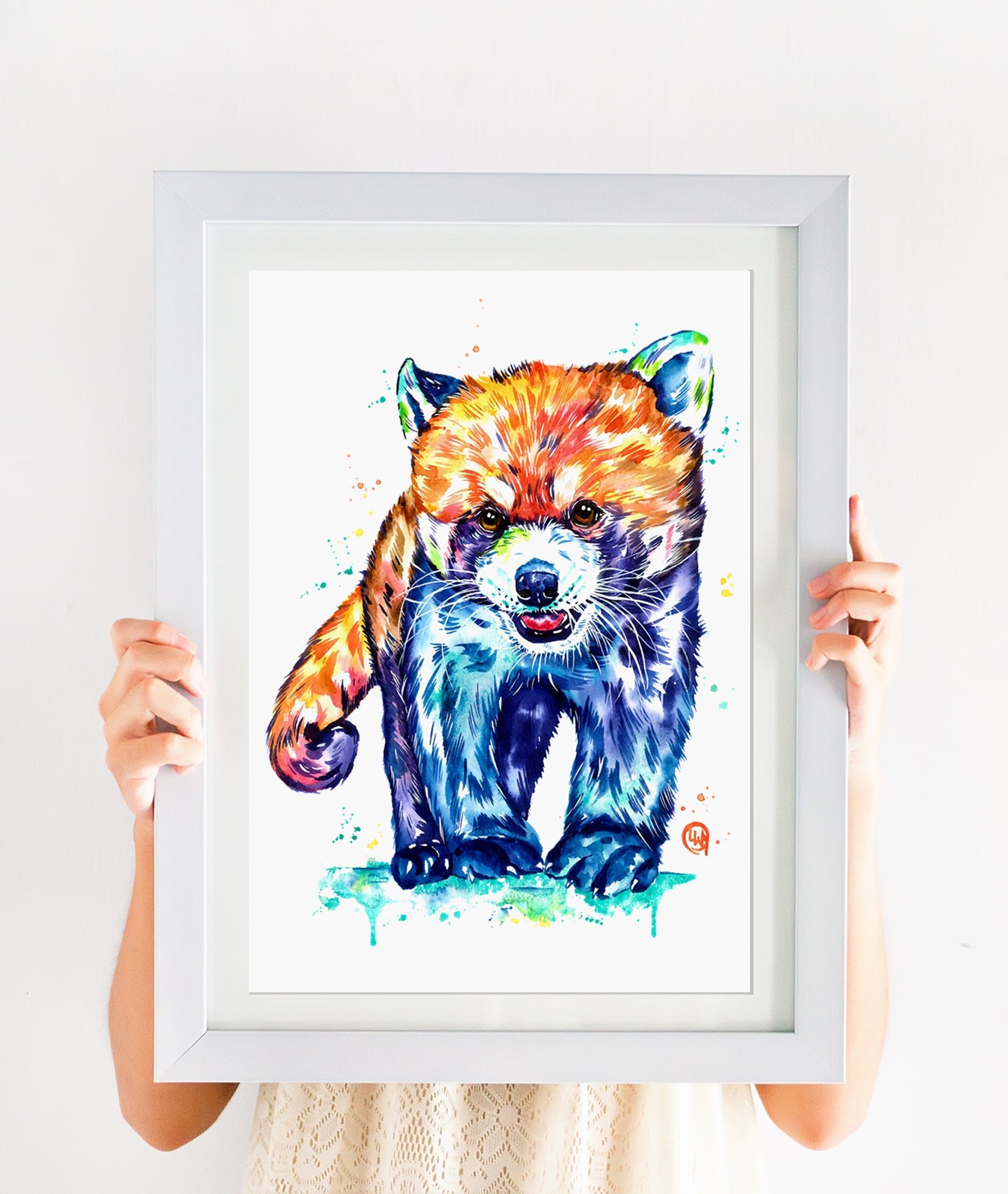 Red Panda Watercolor Painting - 5