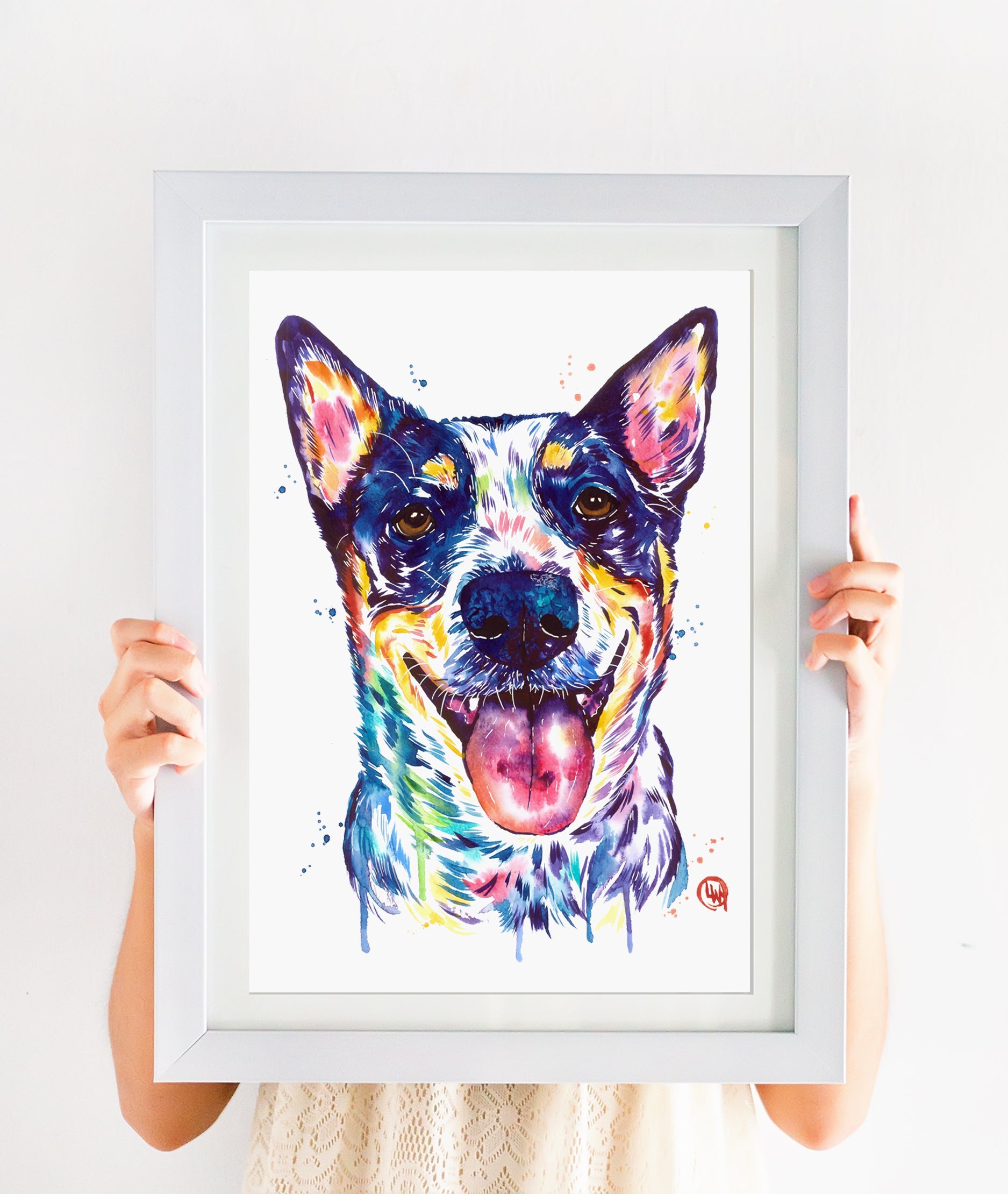 Australian Cattle Dog Art Print - 5