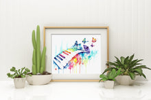 Colorful Piano Framed Artwork
