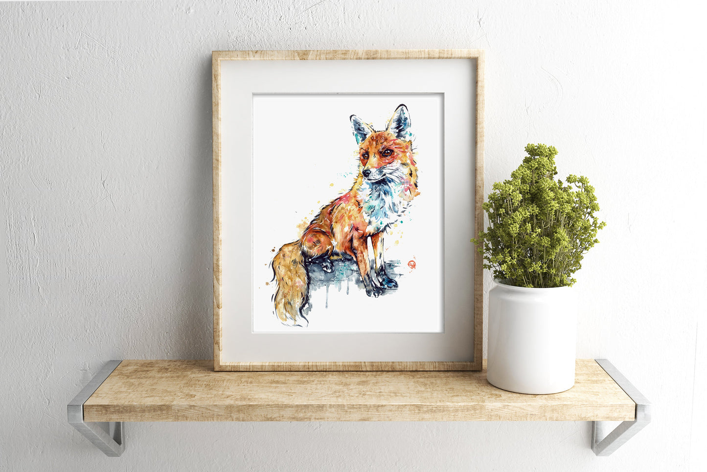 Fox Watercolor Painting - 6