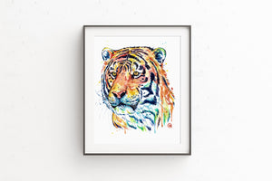 Tiger Watercolor Art - 6
