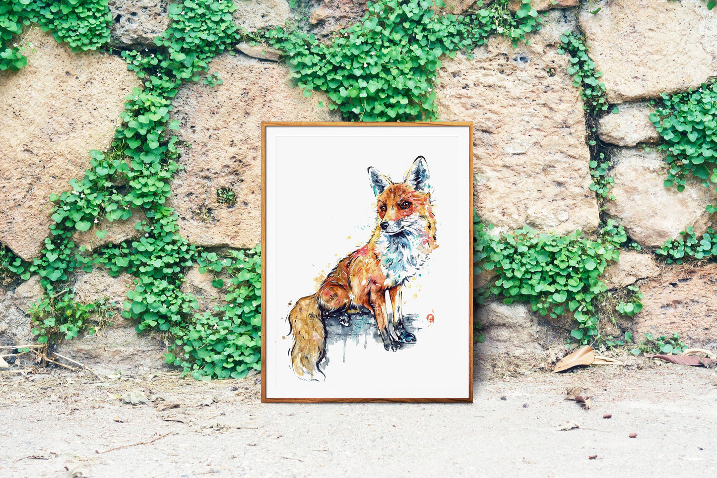 Fox Watercolor Painting - 7