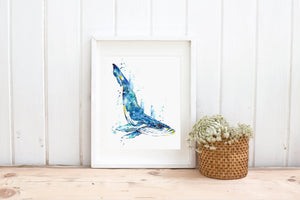 Humpback Whale Watercolor - 4