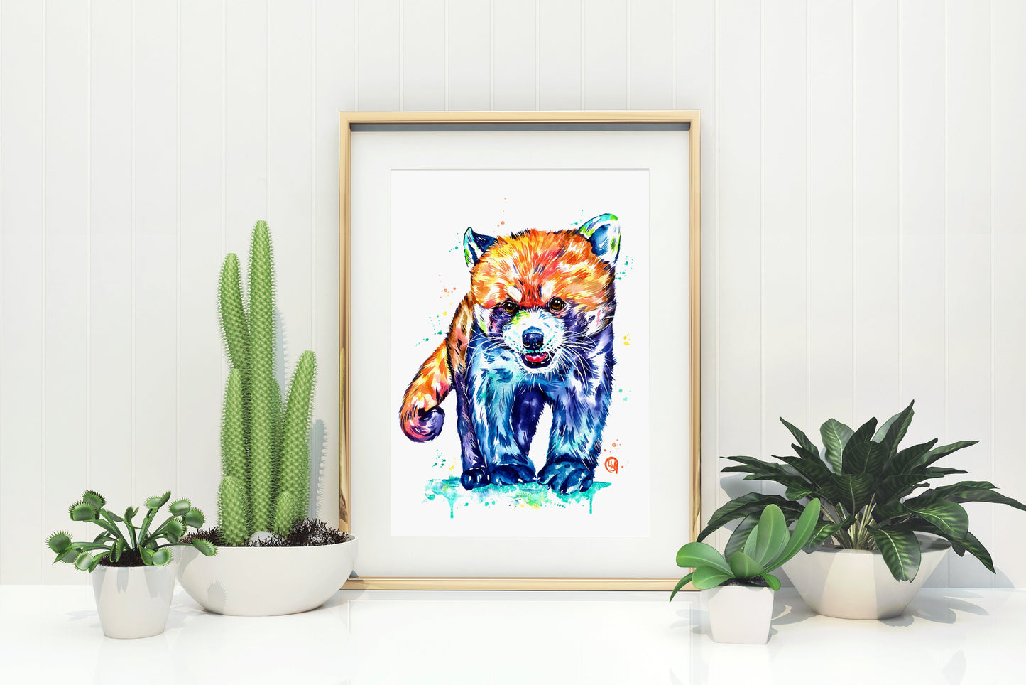 Red Panda Watercolor Painting - 7