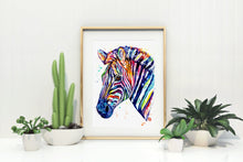Rainbow Zebra Painting - 8